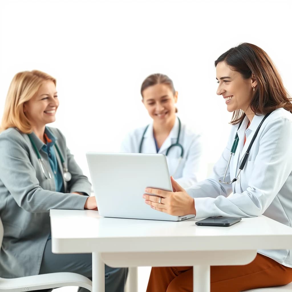 Billing specialists reviewing a report together