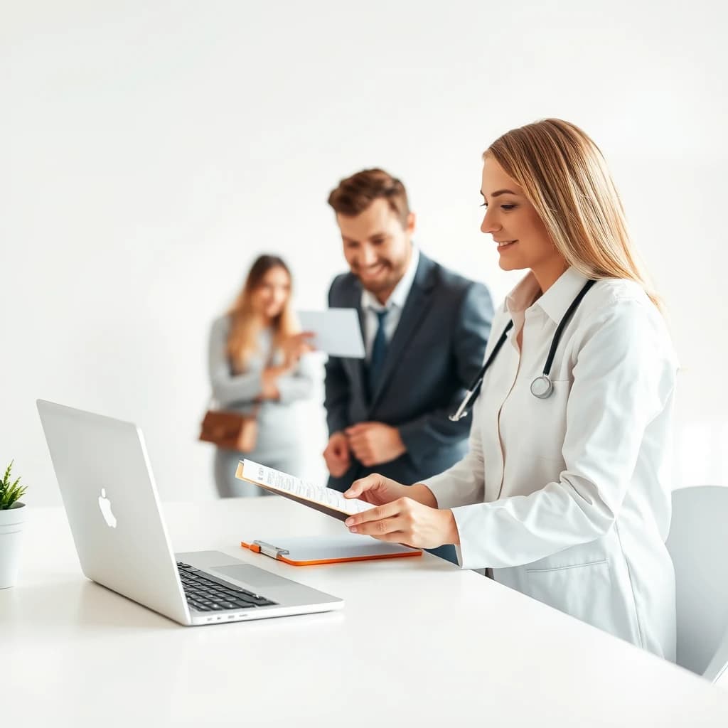 Checking a patient’s health insurance details