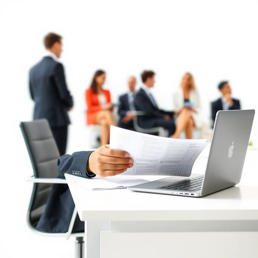 A billing specialist reviewing an insurance contract